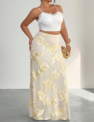 
						Fusta SHEIN CURVE, galben