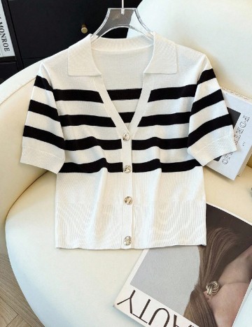 
						Bluza SHEIN, alb/negru