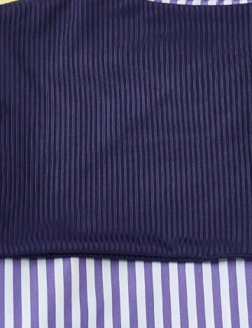 Compleu Shein Kids, alb/albastru