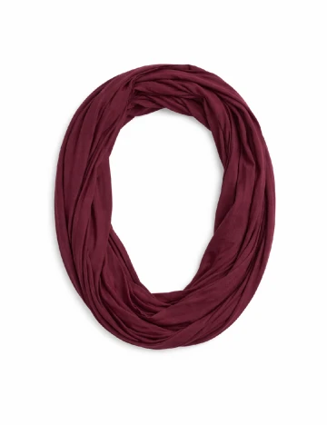 Esarfa circulara Pull&Bear, visiniu