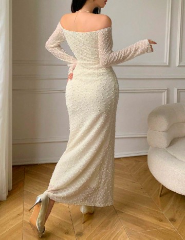 Rochie lunga SHEIN, crem