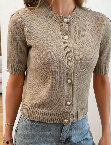 Cardigan SHEIN, maro