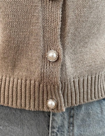 Cardigan SHEIN, maro