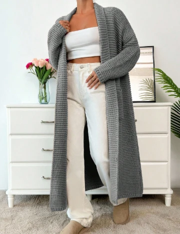 Cardigan SHEIN, gri