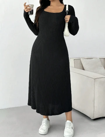 Rochie lunga SHEIN CURVE, negru