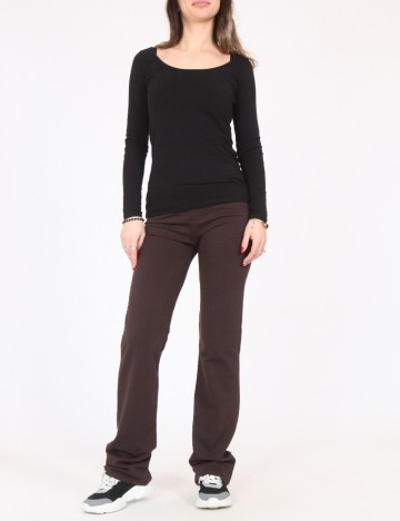 Pantaloni Zara, maro