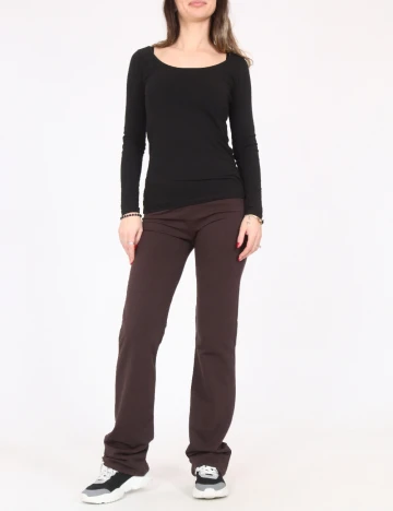 Pantaloni Zara, maro