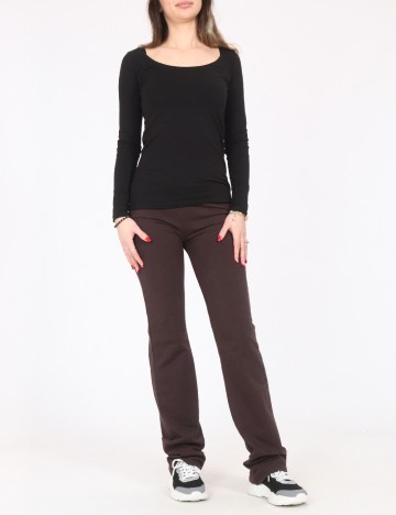 Pantaloni Zara, maro