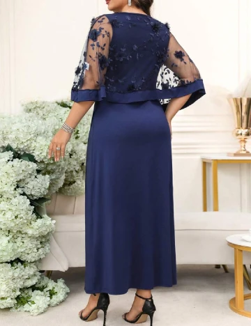 Rochie lunga SHEIN CURVE, bleumarin