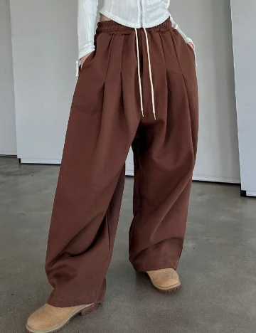 Pantaloni Dazy, maro