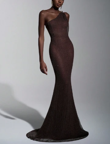 Rochie lunga SHEIN, maro