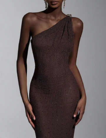 Rochie lunga SHEIN, maro