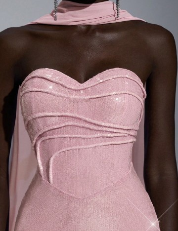 Rochie lunga SHEIN, roz