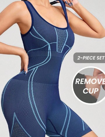 Salopeta SHEIN, albastru