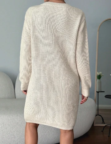 Rochie scurta SHEIN, crem