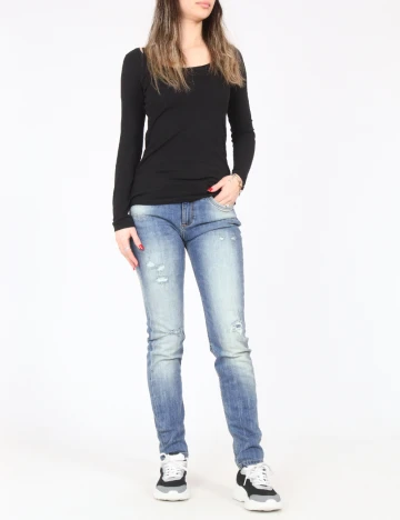 Blugi Bershka, albastru