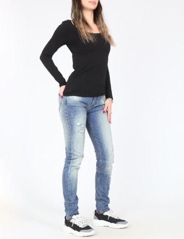 Blugi Bershka, albastru