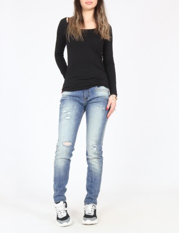 Blugi Bershka, albastru