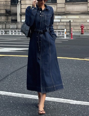 Rochie lunga SHEIN, bleumarin