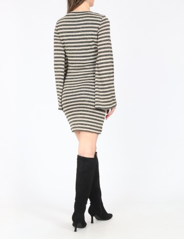 Rochie scurta Zara, albastru/bej