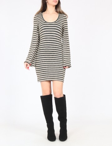 Rochie scurta Zara, albastru/bej