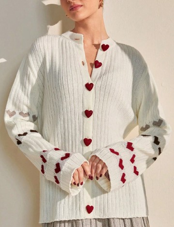 Cardigan SHEIN, ecru