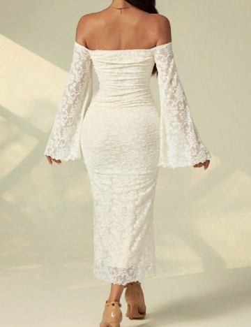 Rochie medie SHEIN, crem