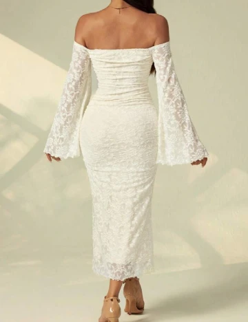 Rochie medie SHEIN, crem