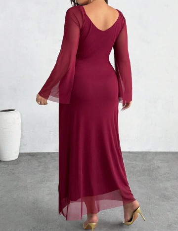 Rochie lunga SHEIN CURVE, grena