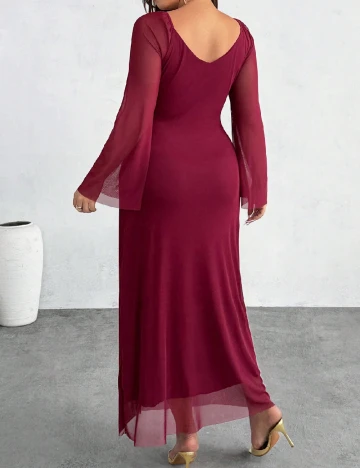 Rochie lunga SHEIN CURVE, grena