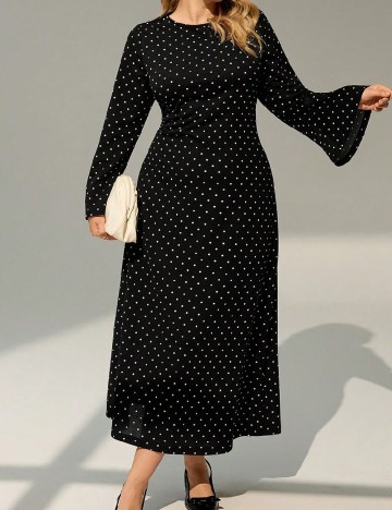 Rochie medie SHEIN CURVE, negru