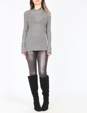 Bluza Zara, alb/negru