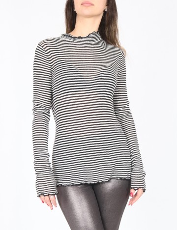 
						Bluza Zara, alb/negru
