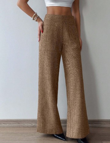 Pantaloni SHEIN, maro