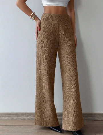 Pantaloni SHEIN, maro