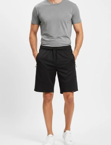 Pantaloni scurti Pull&Bear, negru