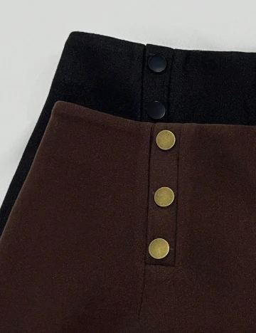 Set Pantaloni scurti 2 perechi SHEIN CURVE, negru/maro