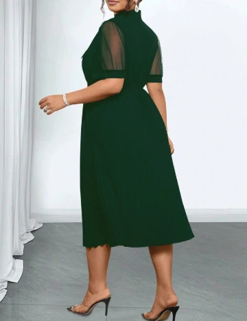 Rochie medie SHEIN CURVE, verde