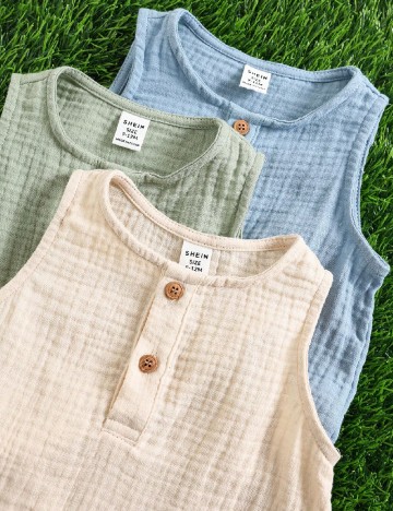 Set body 3 bucati Shein Kids, mix culori