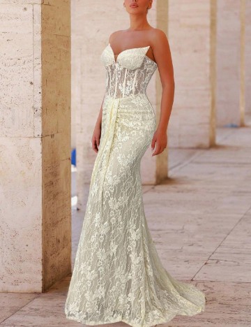 Rochie lunga SHEIN, bej