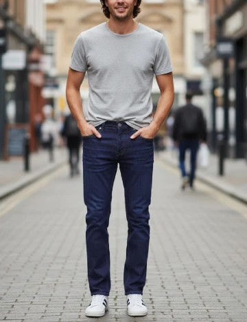 Blugi Pull&Bear, bleumarin