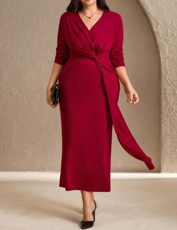 
						Rochie lunga SHEIN CURVE, rosu
