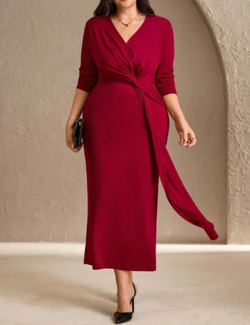 Rochie lunga SHEIN CURVE, rosu