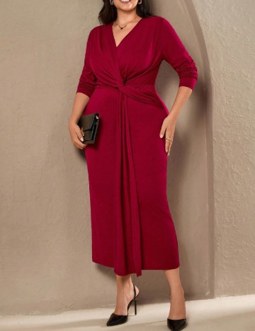 Rochie lunga SHEIN CURVE, rosu