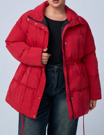 
						Geaca SHEIN CURVE, rosu