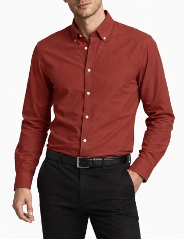 Camasa Zara, caramiziu