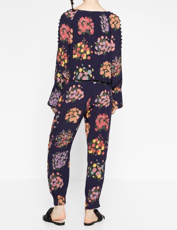 Pantaloni Zara, bleumarin