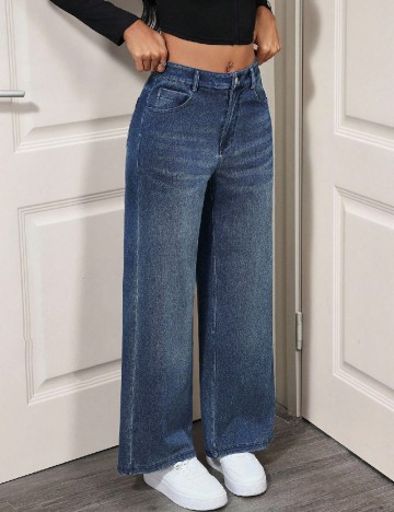 Pantaloni SHEIN, albastru