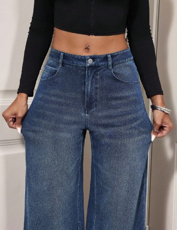 Pantaloni SHEIN, albastru