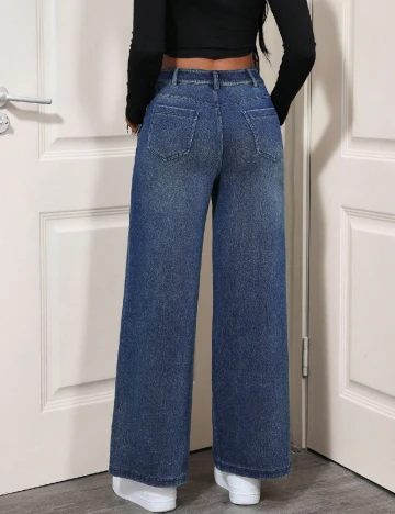 Pantaloni SHEIN, albastru